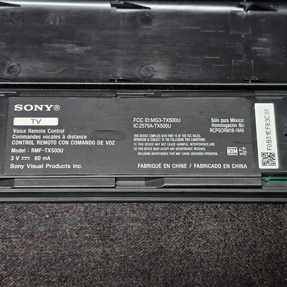 Genuine Sony MG3-TX500U OEM Voice Controlled Smart TV Television Remote Control